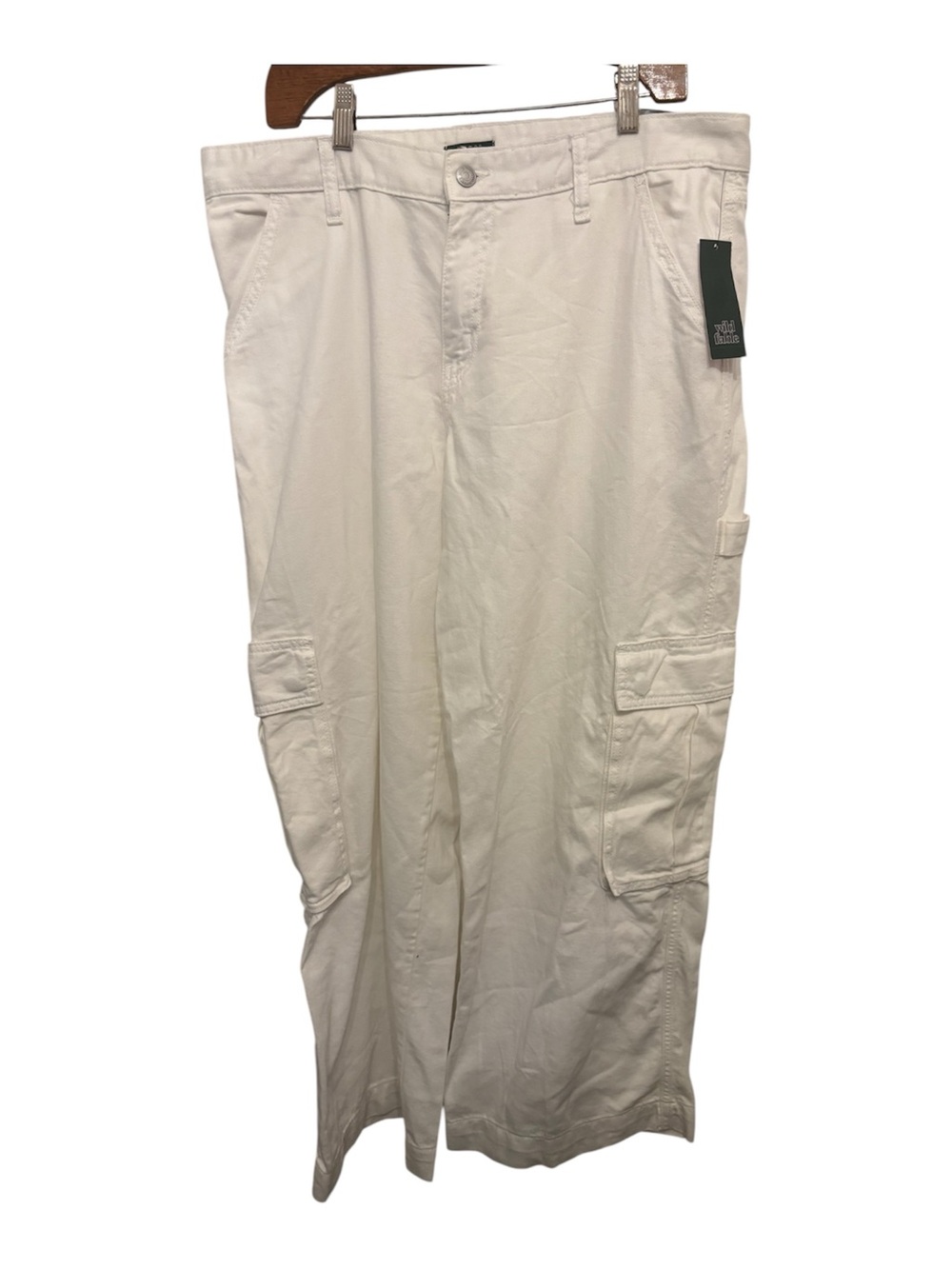 wild fable Cream Women's Cargo Pants with Utility Pockets